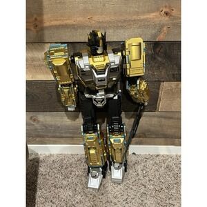 TRANSFORMING ROBOT SAMS CLUB MEMBER'S MARK HUGE 23" GOLDTONE TO BLUE TOY TESTED